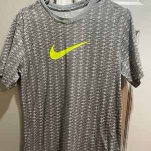 Nike Gray with swooshes Tshirt
